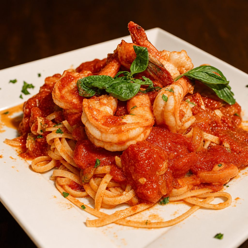 Shrimp Marinara.