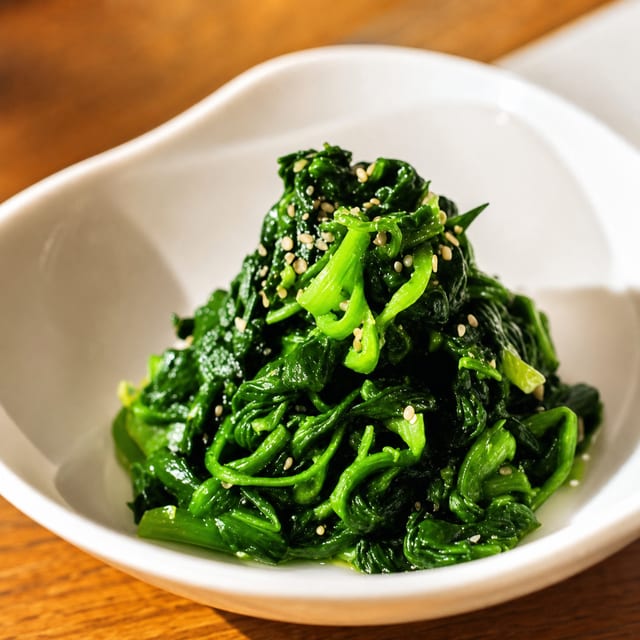 Sautéed Spinach.
